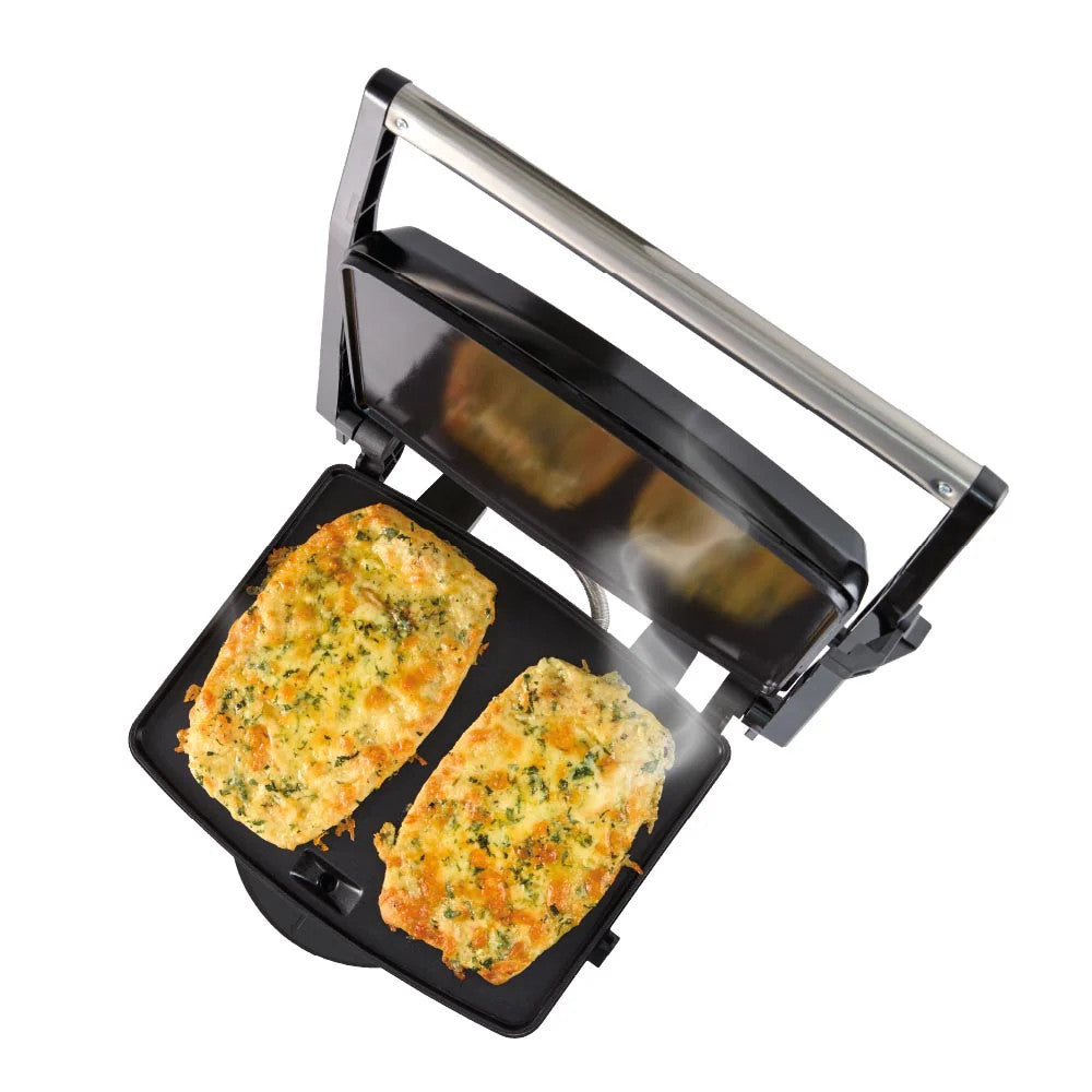 Sandwich Maker 4 Slice Electric Toastie Panani Press Non-Stick Hotplate Grill FROA Free Focaccias Bread Toasting
