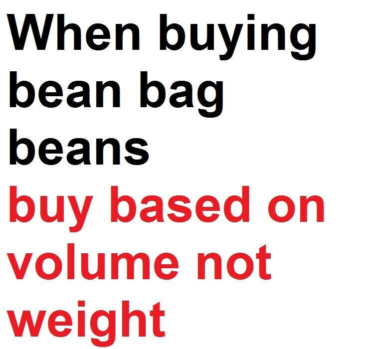 100L Bean Bag Refill Beans Polystyrene Beads Poly Filler Filling Fill White Balls Filler