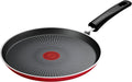 Tefal Non-Stick Pancake Pan 25cm Crepe Pikelet Mini Pancake Pan Cooker, Titanium Non-Stick Coating, Suitable for All Cooktops, Oven Safe