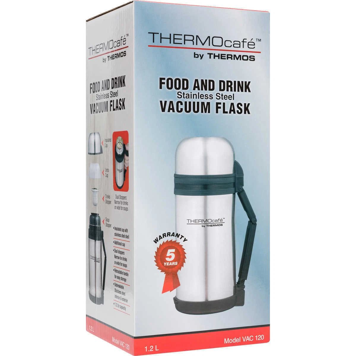 Thermos 1.5L Insulated Food Drink Flask Storage Container Stainless Steel Vacuum Insulated