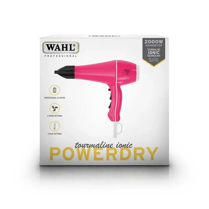 Wahl Powerful Hair Dryer 2000W Professional Blow Dryer Styler 3 Heat 2 Speed
