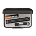 Solitaire LED Portable Torch Black High Intensity Spot to Flood Beam Aircraft Aluminium alloy Case