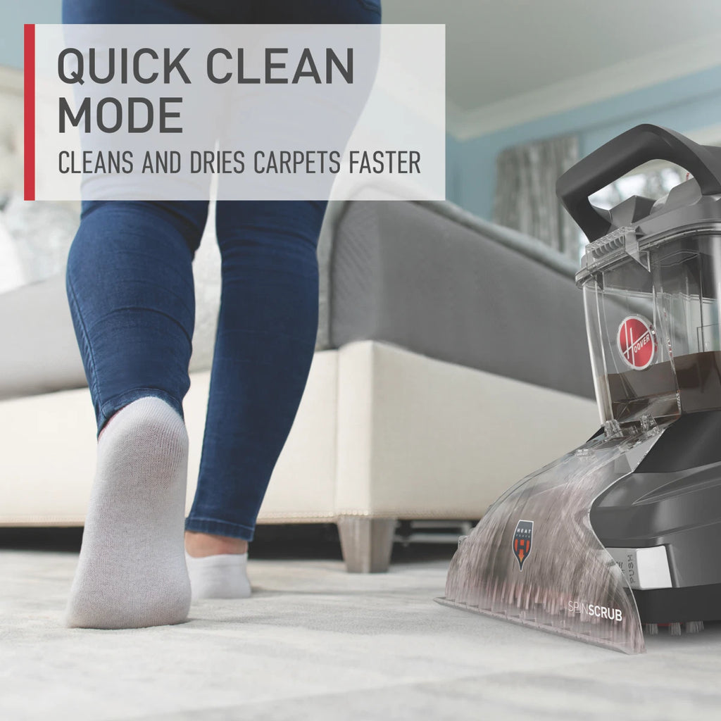 Hoover Carpet Washer Cleaner Power Scrubber Carpet Mat Floor, Deep Stain Remover Cleaner, Heatforce Faster Drying Dryer