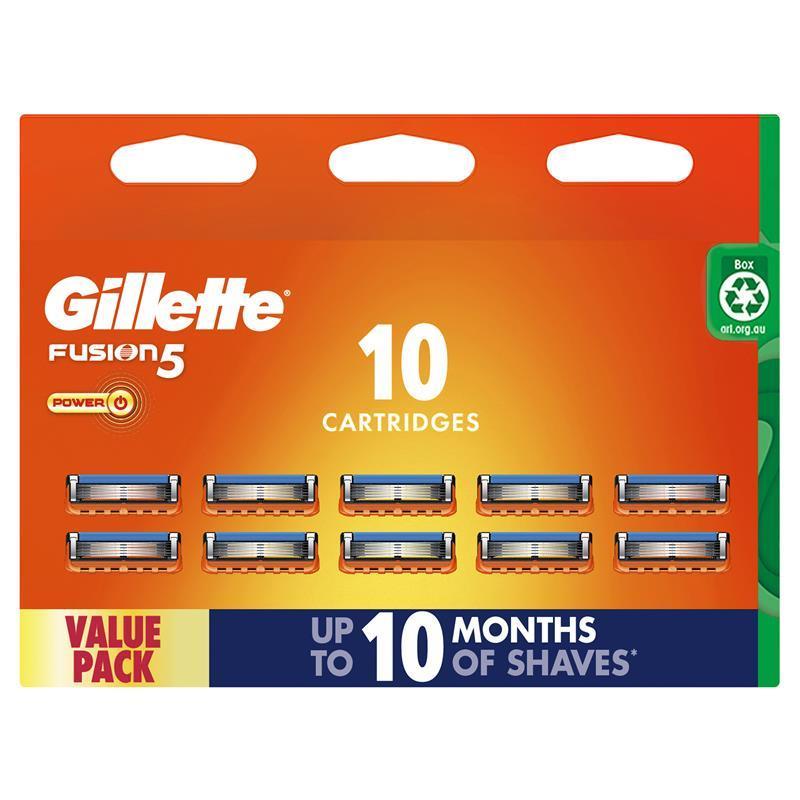 Gillette | Fusion Power | Razor Blades |10 Pack | Shaving