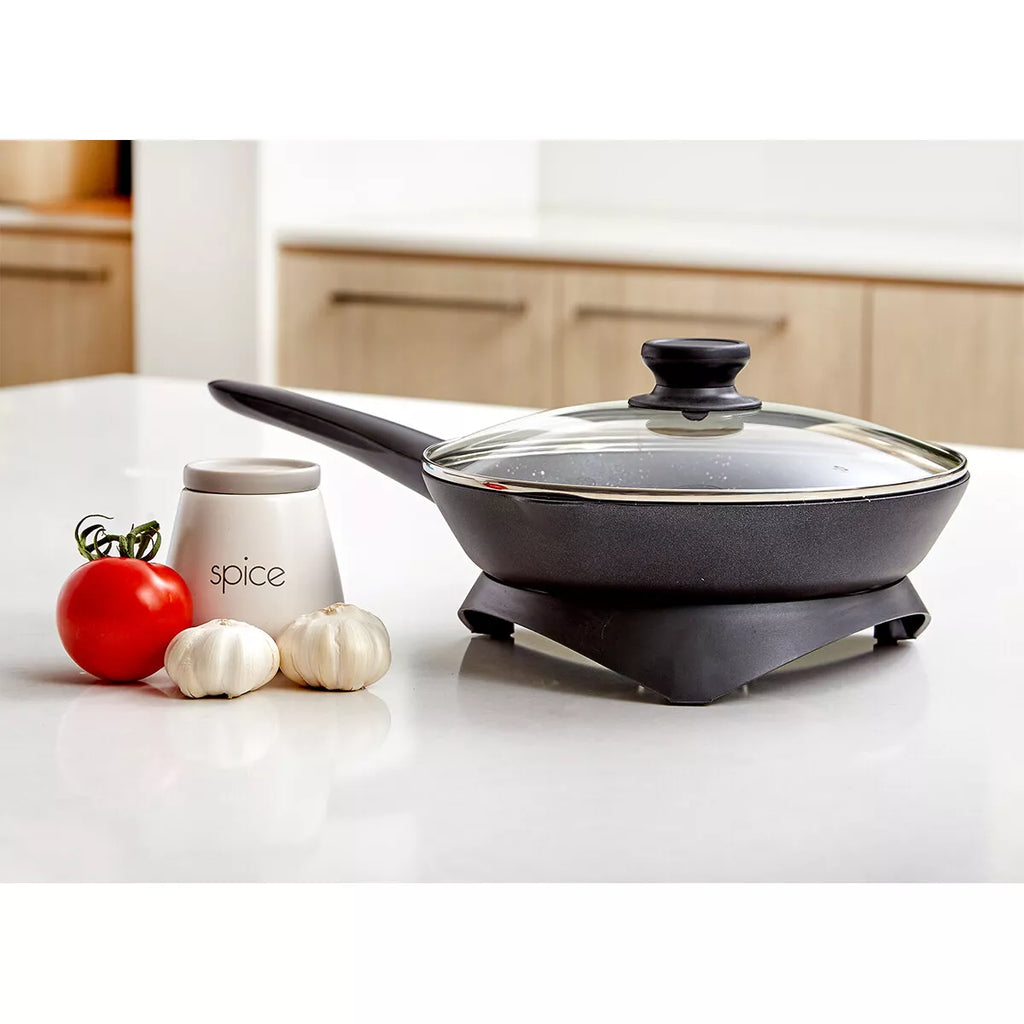 Westinghouse Electric Frypan | Portable Kitchen Benchtop Cooker | 26cm Skillet Heated Frying Pan