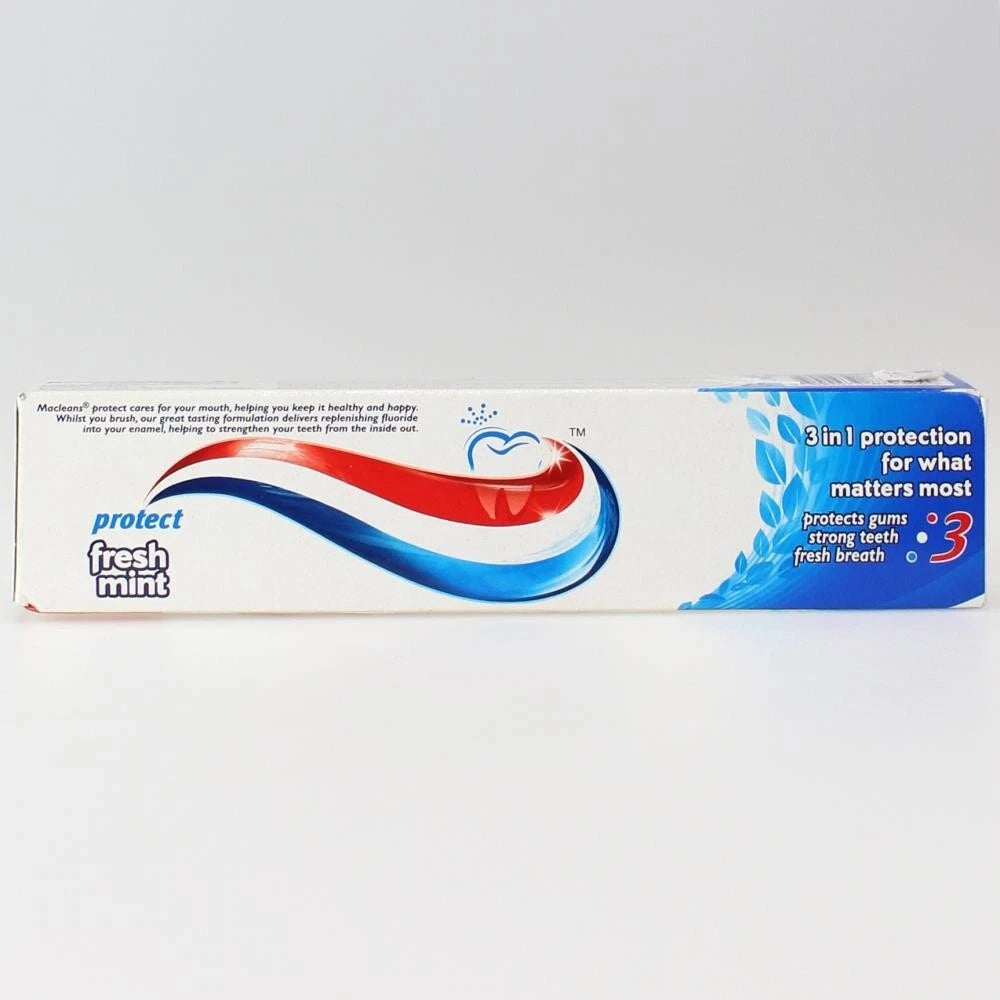 12 Pack Macleans Toothpaste Mint Tooth Paste Protect Fresh Mouth Cleaner Hygiene Wash, Oral Care