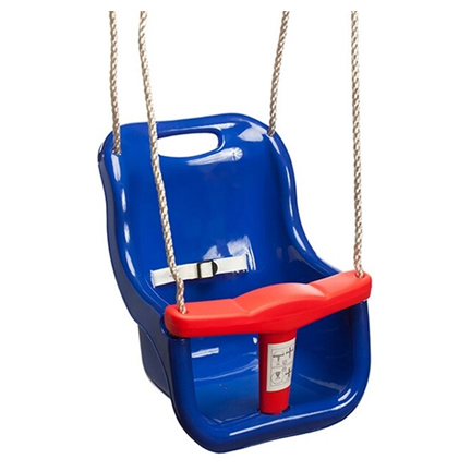 Outdoor Baby Toddler Swing Seat Hanging Plastic Porch Yard Chair Nursery Backyard - Blue
