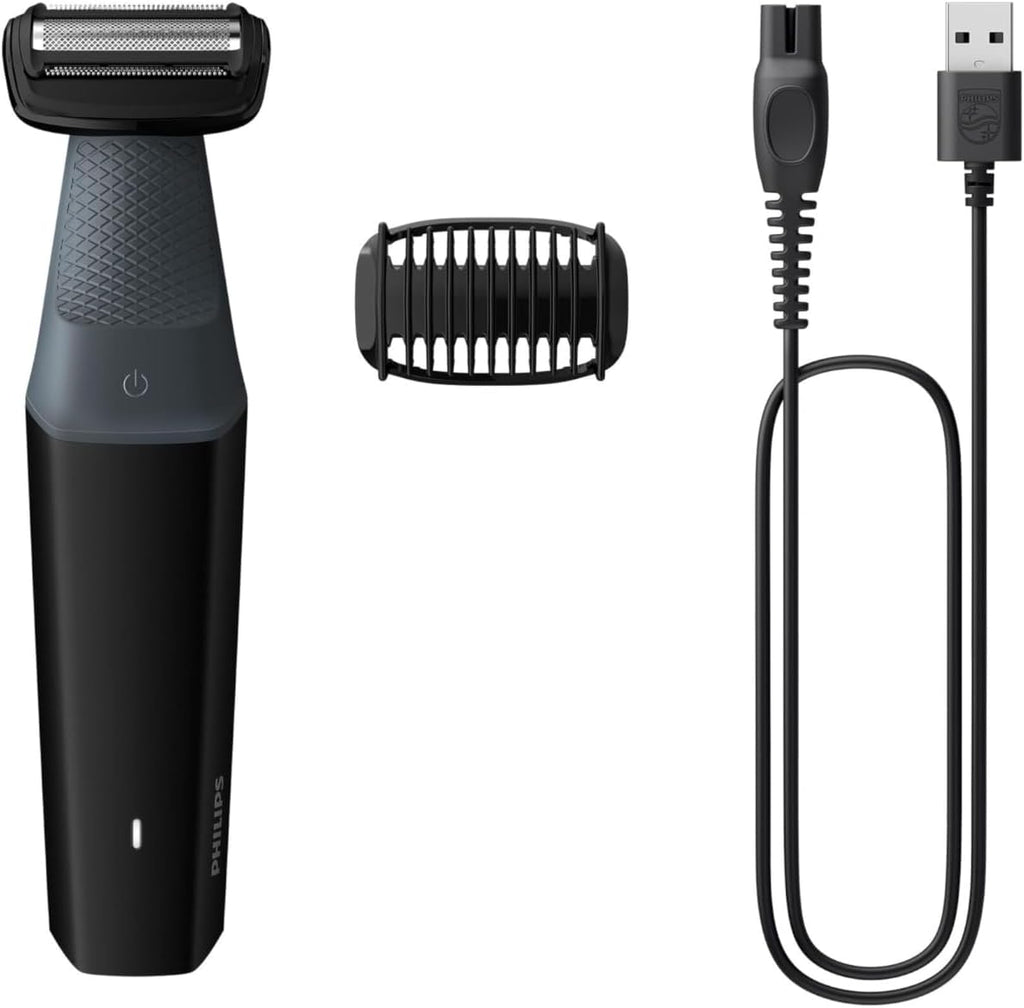 Philips Bodygroomer | Men's Cordless Showerproof Body Groomer Trimmer | Groin Balls Legs Arms Chest Back Shaver Razor