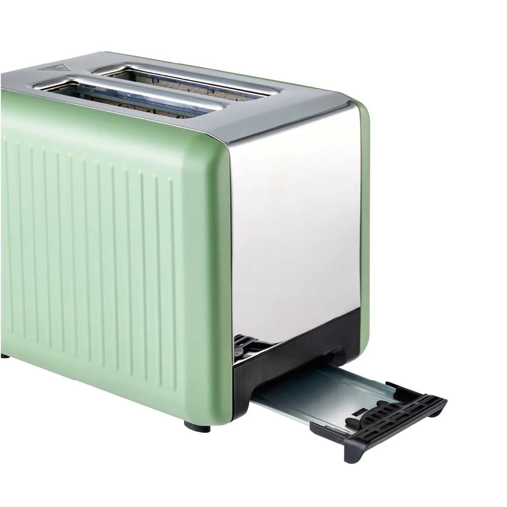Baccarat 2 Slice Toaster | Elegant Modern Bread Browning Tool | Electric Toasting Machine Appliance | Portable Home Office Bread Toast Maker