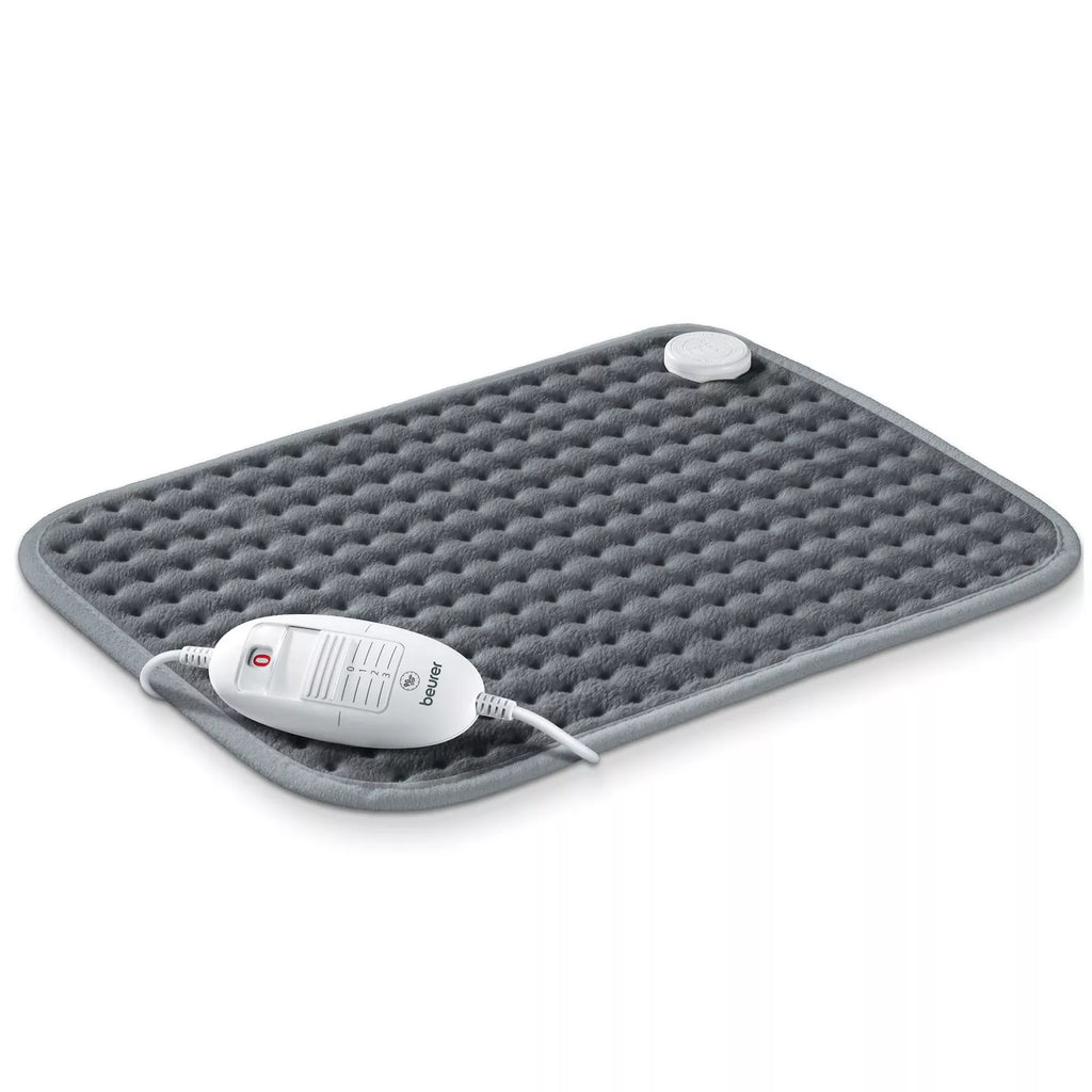 Beurer Electric Heating Pad Warmer | Heat Therapy Mat Neck Shoulder Back Pain Relief | Fleecy Micro Fibre