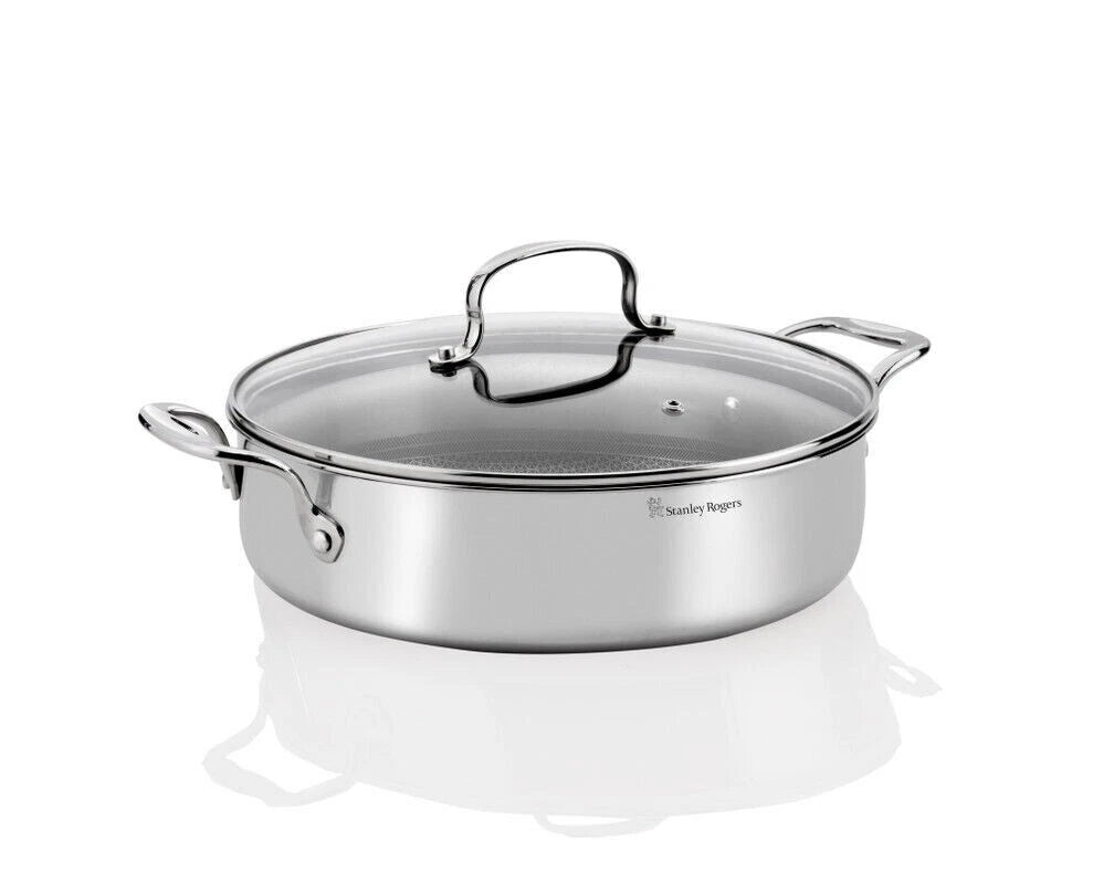 Stanley Rogers Chef's Saute Pan 28cm/4.5L | Stainless Steel Non-Stick Pot PFOA-Free NEW