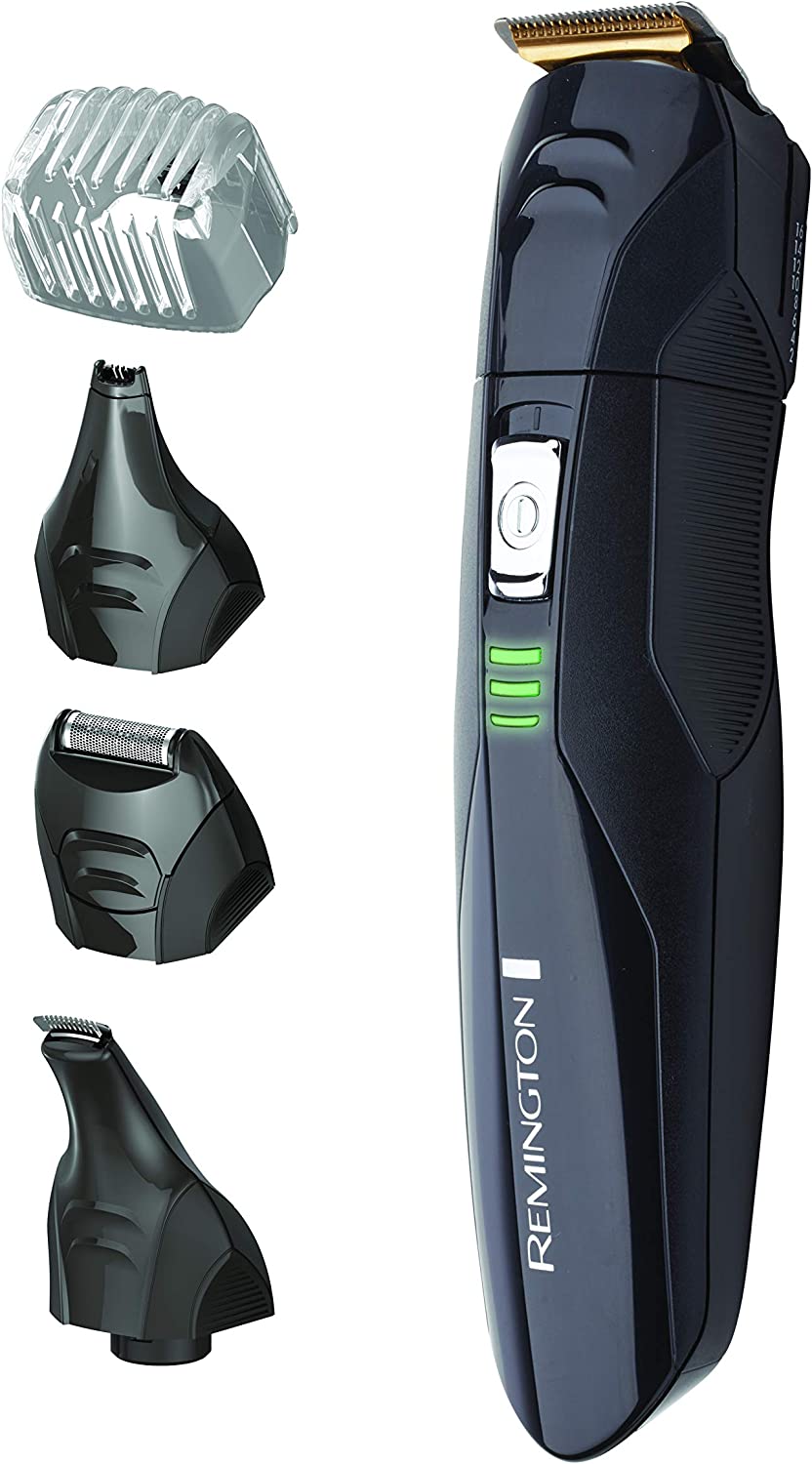 Remington Cordless Beard Trimmer | Men's Hair Body Hair Clipper Shaver, Nose Ear Trimmer