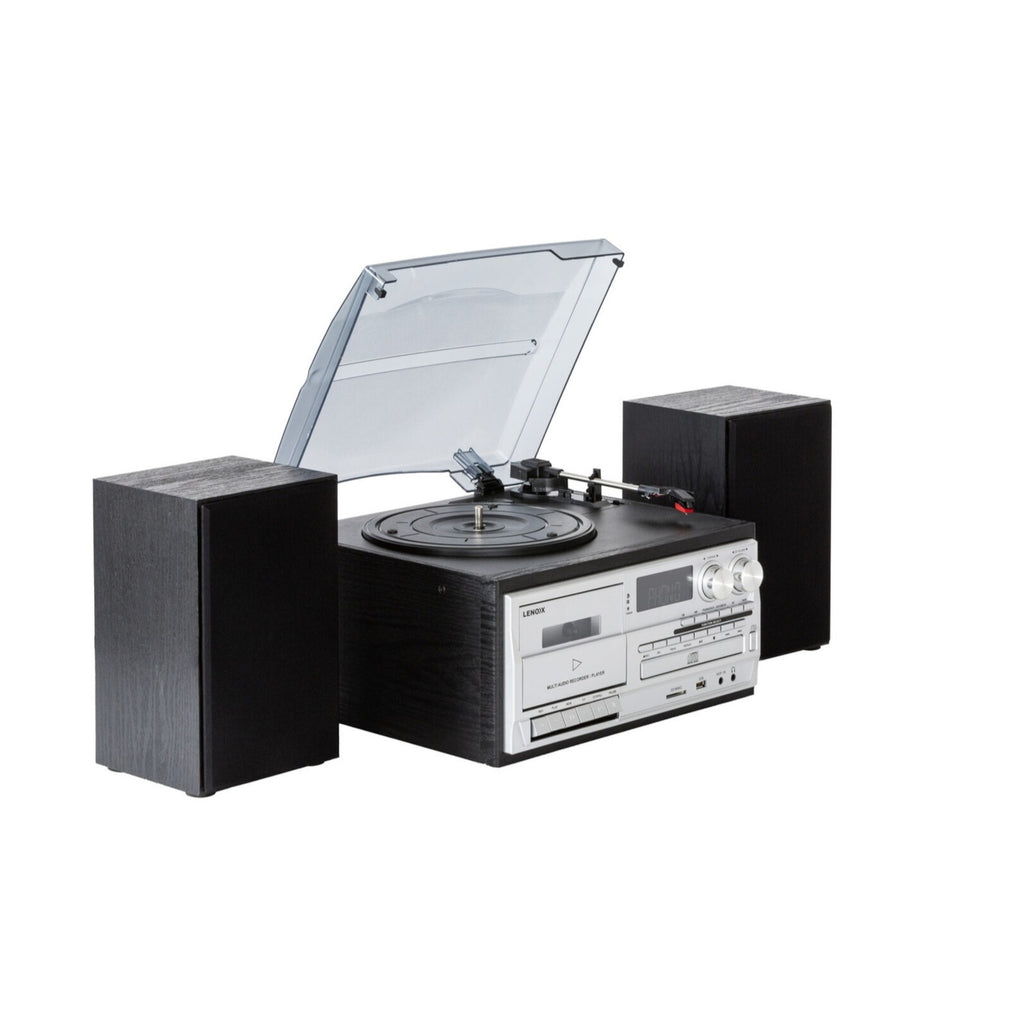 Bluetooth Home Stereo System Wireless Entertainment System CD Player Turntable Vinyl Record Player