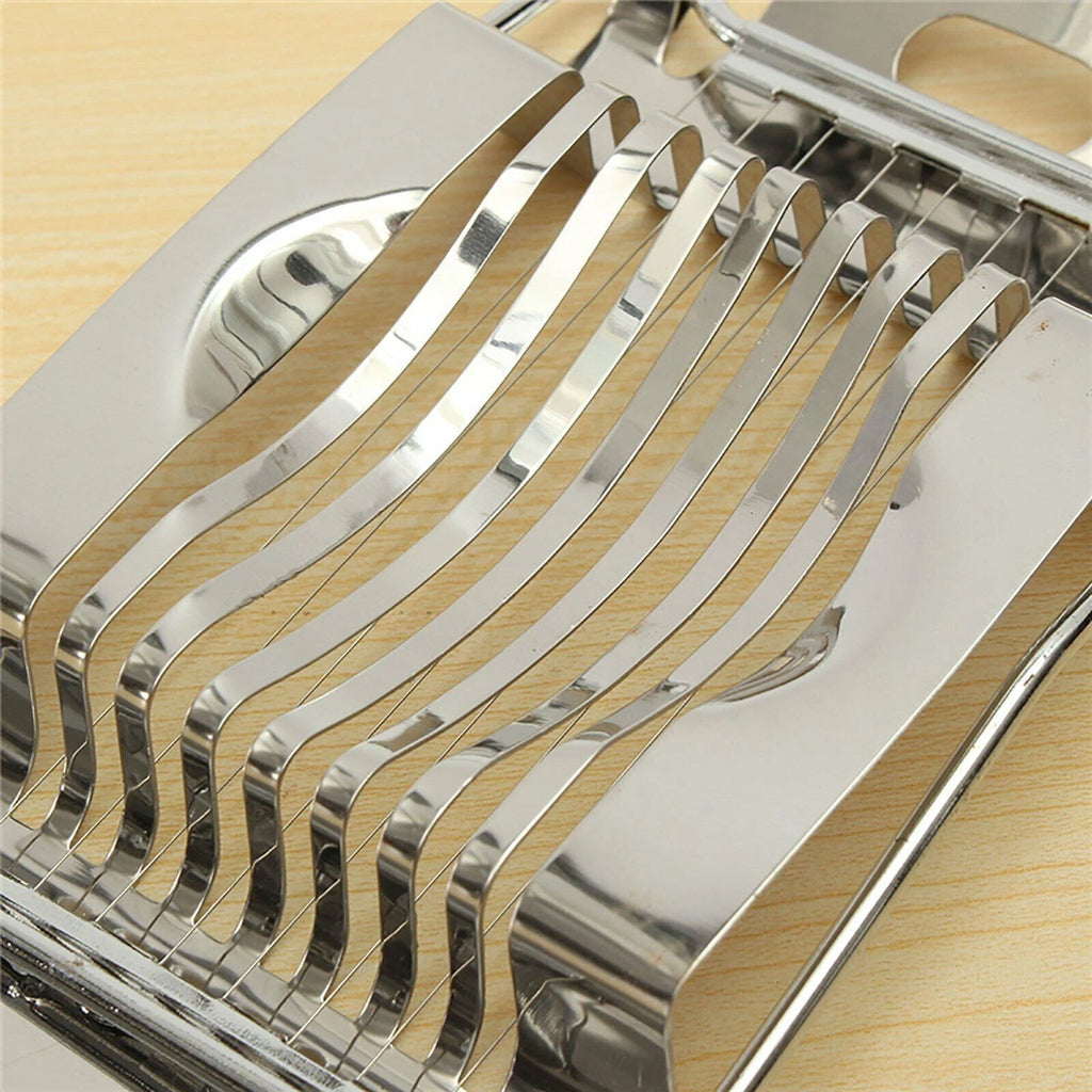 Boiled Egg Slicer Slicing Tool Mushroom Tomato Chopper Chopping Stainless Steel - Portable Home Kitchen Tool