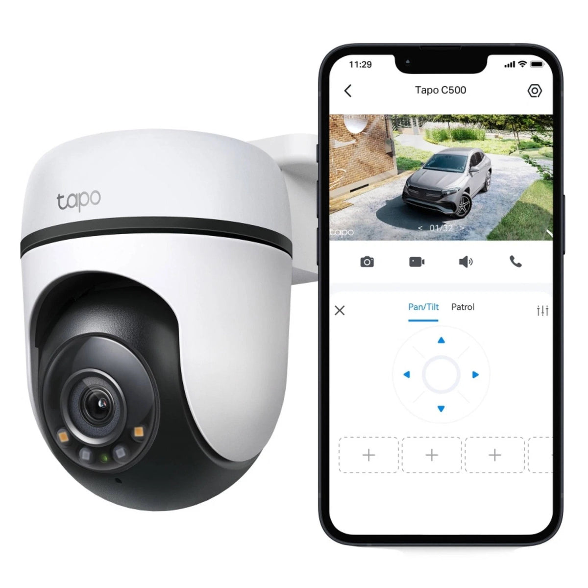 Tp-link WiFi Outdoor Home Security Camera 360-degree monitoring  1080p Full HD live Viewing with Microphone