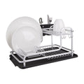 Dish Drying Rack 2 Tier Plate Cutlery Bowl Dish Drying Rack Organiser Storage Airer