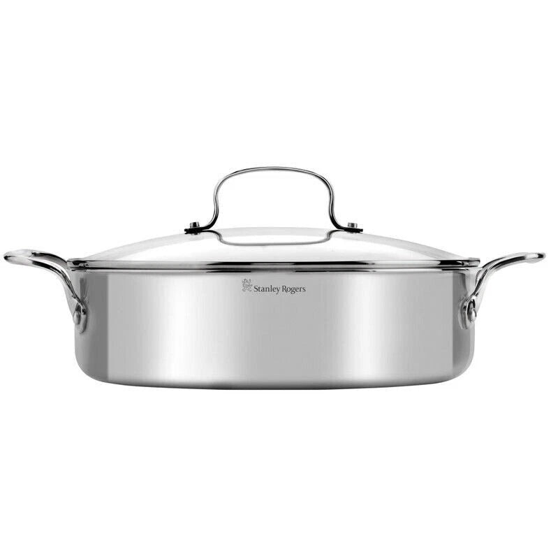 Stanley Rogers Chef's Saute Pan 28cm/4.5L | Stainless Steel Non-Stick Pot PFOA-Free NEW
