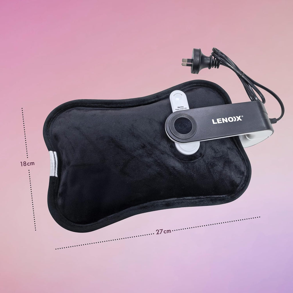 Rechargeable Electric Hot Water Bottle with Fast Heating up to 70°C, Automatic Shut-Off Safety, Portable Reusable Design for Pain Relief and Warmth, Body Aches and Pain Relief