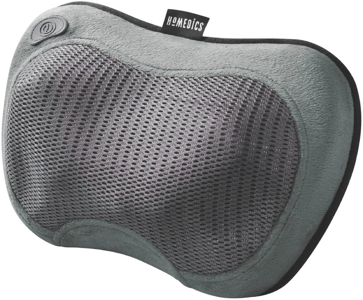 Homedics Portable Soothing Cordless Shiatsu Massager Deep-Kneading Sore Muscles Heating Function Vibration Massage