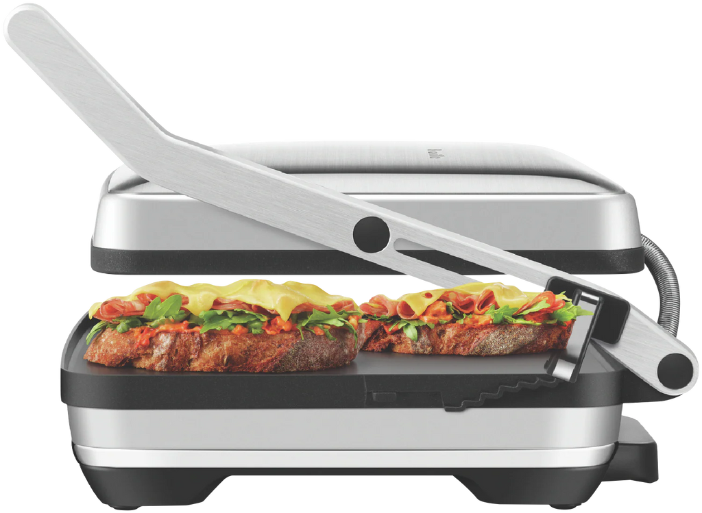 Breville 4 Slice Sandwich Press 2200W Heated Toastie Press Grill Hotplate Non-Stick Cooking Plates