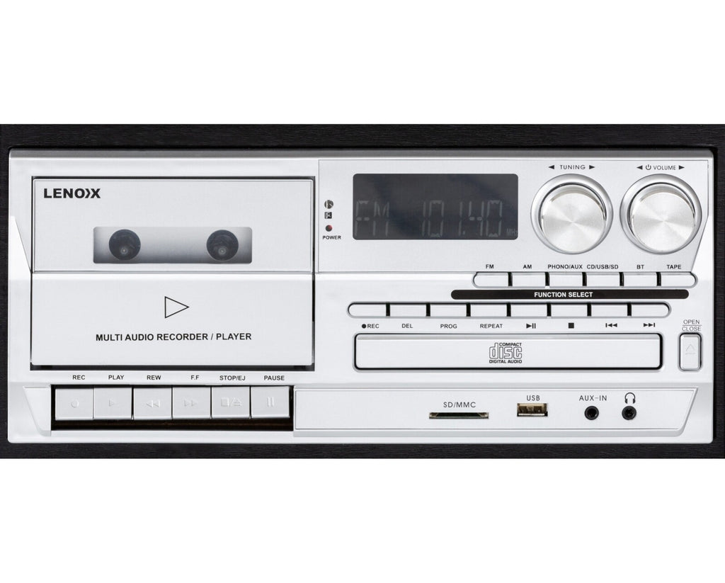 Bluetooth Home Stereo System Wireless Entertainment System CD Player Turntable Vinyl Record Player
