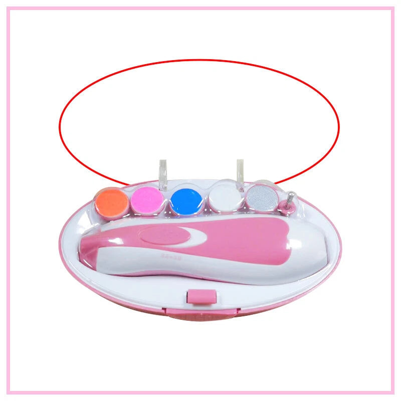 Electric Baby Infant Newborn Nail Trimmer File (Pink) | Safe Grinder Clipper Tools Set | Compact and Lightweight | One Button Activation (Copy)