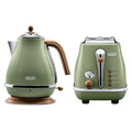 Delonghi Vintage Toaster and Kettle Set 2 Slice Toaster, 1.7L Kettle Hot Water Jug Boiler Wedding Gift Set