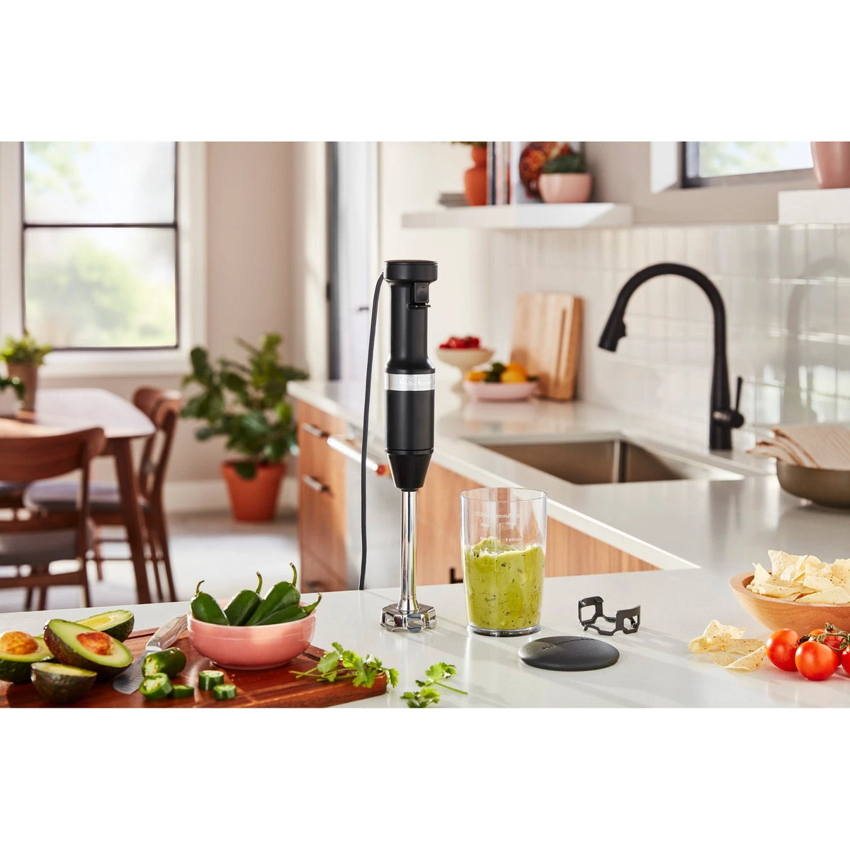 KitchenAid Stainless Steel Portable Stick Hand Blender, Soup Puree Smoothie Mixer Food Processor - BPA Free Jug - Home Kitchen Appliance