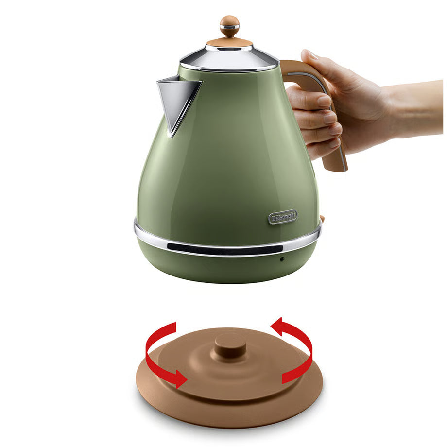 Delonghi Vintage Toaster and Kettle Set 2 Slice Toaster, 1.7L Kettle Hot Water Jug Boiler Wedding Gift Set