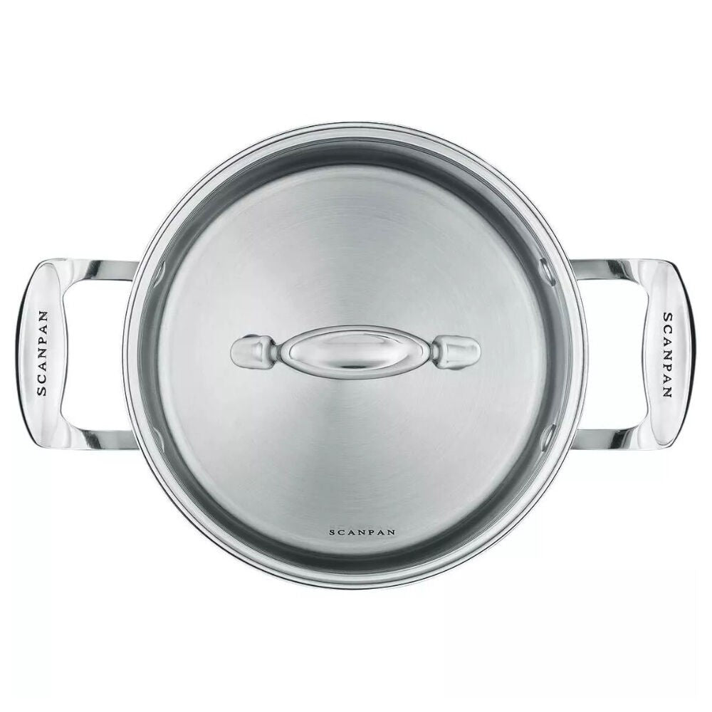Scanpan Impact 24cm Stock Pot Pasta Cooking Pot 4.8L Stainless Steel Casserole with Lid