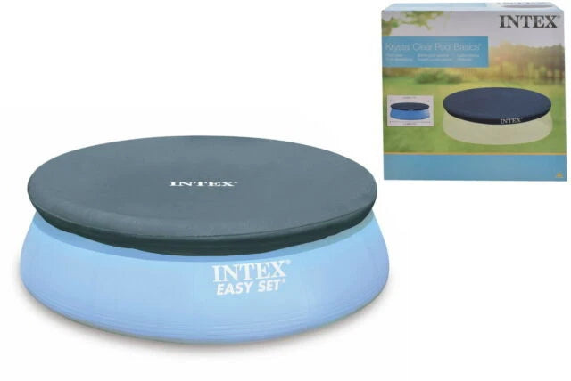 Intex 240cm Pool Cover | Portable Round Swimming Pool Cover Protector | Above Ground Dustproof Hot Tub