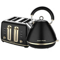 Morphy Richards Electric 1.5L Kettle and 2 Slice Toaster Pack - Breakfast Maker Gift Set - Whistling Hot Water Jug and Bread Browning