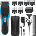 Wahl Cordless Hair Clipper Men's Home Barber DIY Haircut Haircutting Set 15 PC