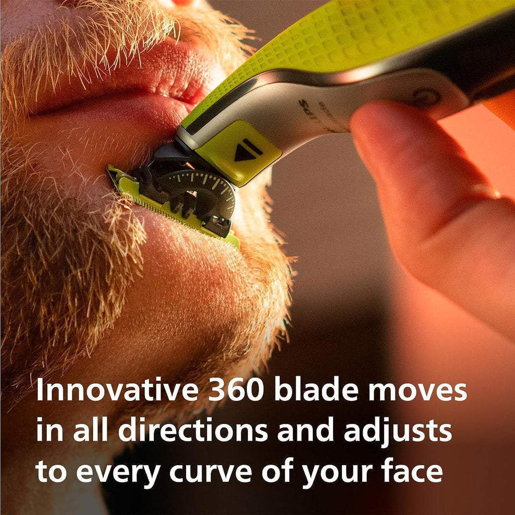 Philips OneBlade 360 + Extra Blade | Electric Trimmer and Shaver | 5-in-1 Comb