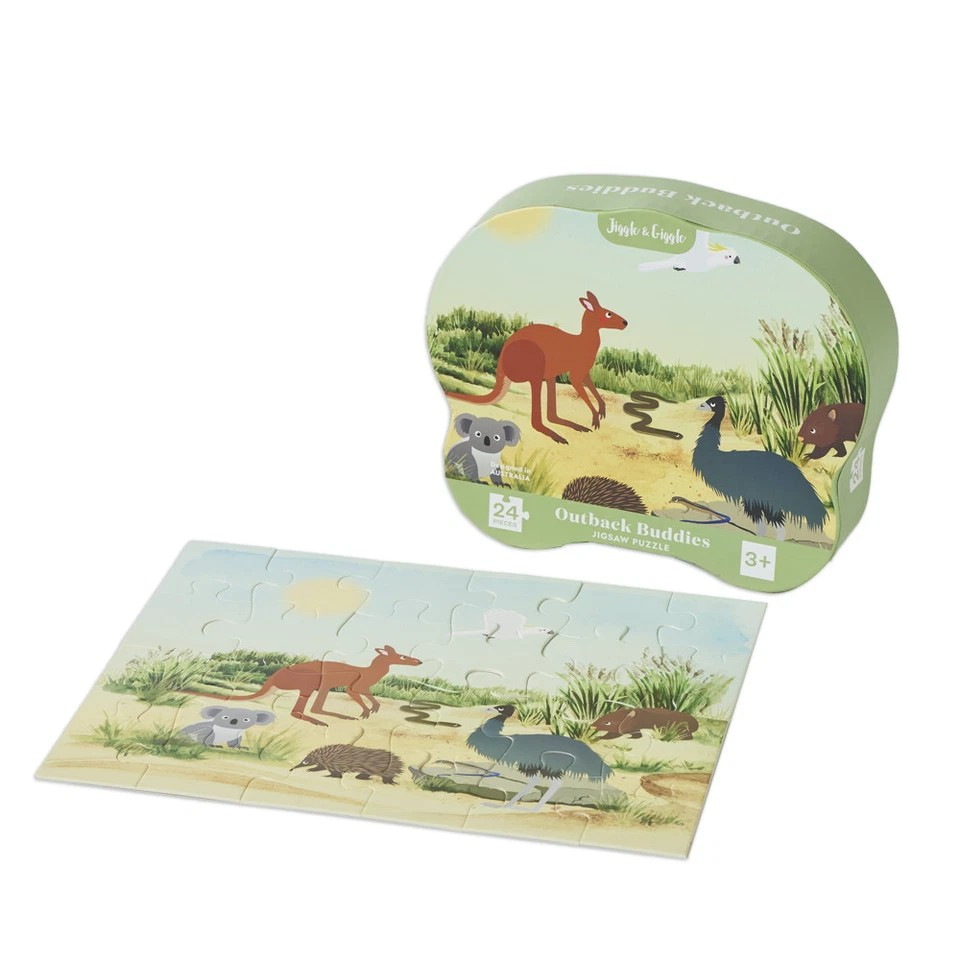 Jiggle & Giggle Outback Buddies Jigsaw Puzzle | Play Kids | Children Toy 24Pcs