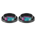 2x Portable Cat Dog Kitten Puppy Food and Water Bowl Anti-Ant Pet Feeder Drinking Feeding Bowl