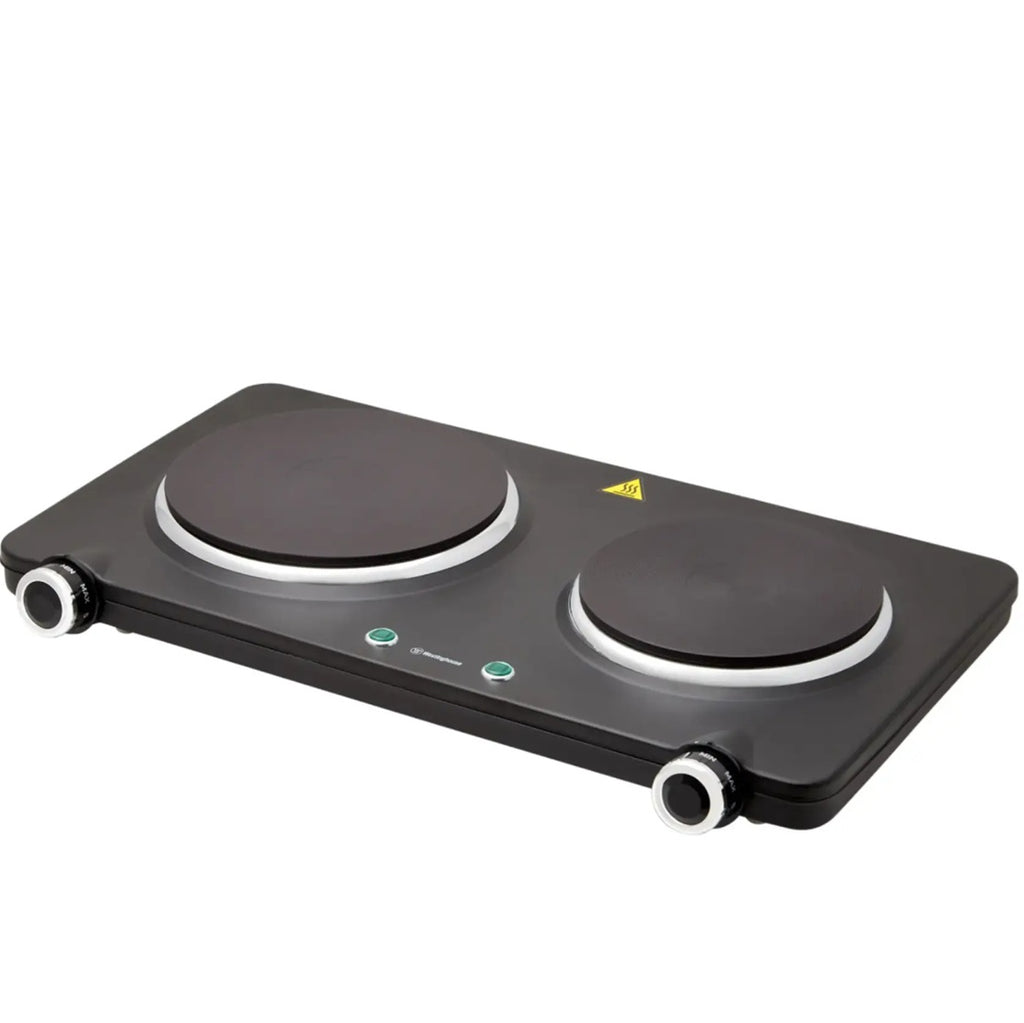 Westinghouse Electric Portable Dual Hot Plate Stove | Cooktop Cooker Kitchen Hotplate Caravan Cooking