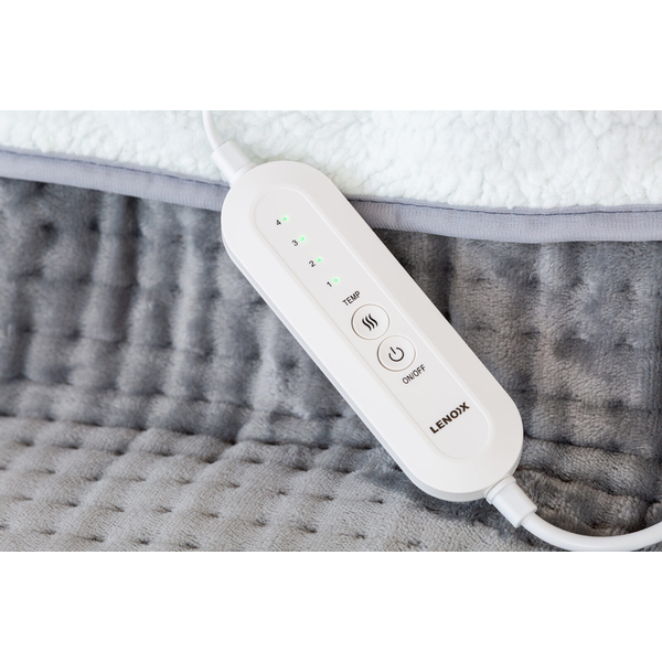 Heated Foot Massager | Electric Plush Feet Warming 4 Temperature Heat Fleece | Machine-washable