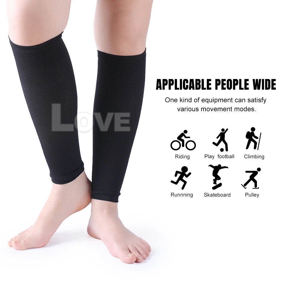 2 Pack Compression Socks Leg Calf Foot Support Sleeve Relieve Varicose Veins Stockings