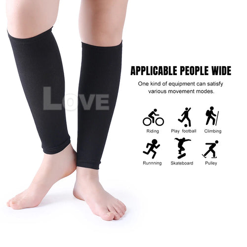 2 Pack Compression Socks Leg Calf Foot Support Sleeve Relieve Varicose Veins Stockings