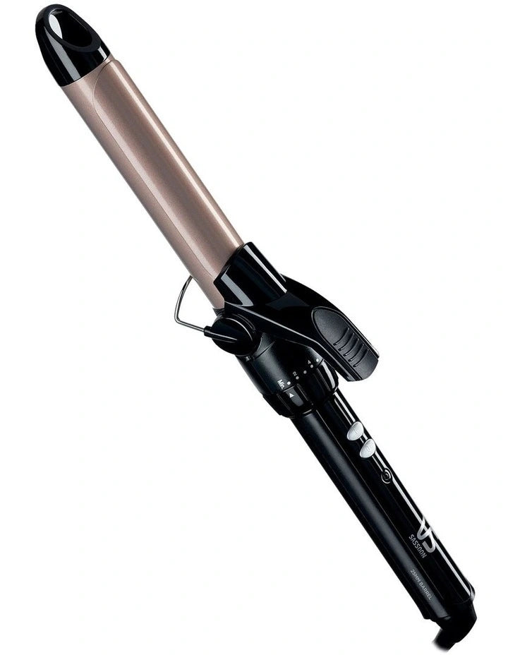 Ceramic Hair Curler 25mm Curling Barrel Tongs Womens Hair Styler Curling Iron - 10 Heat Settings