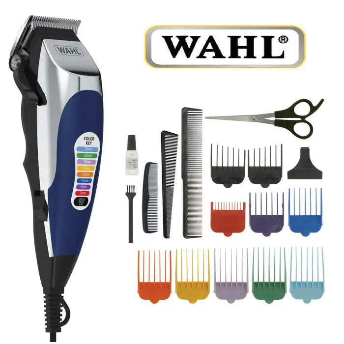 Wahl Men's Hair Clipper Set | Electric Color Pro Hair Cutting Shaver Home Barber Set