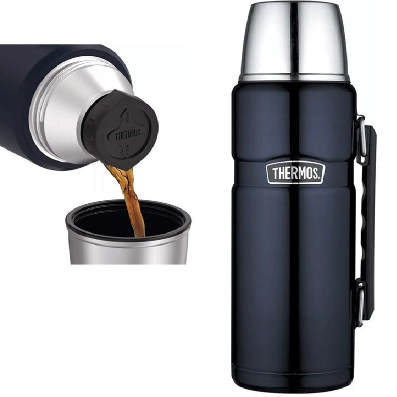 Thermos 1.2L Stainless Steel Insulated Hot Drink Water Coffee Flask