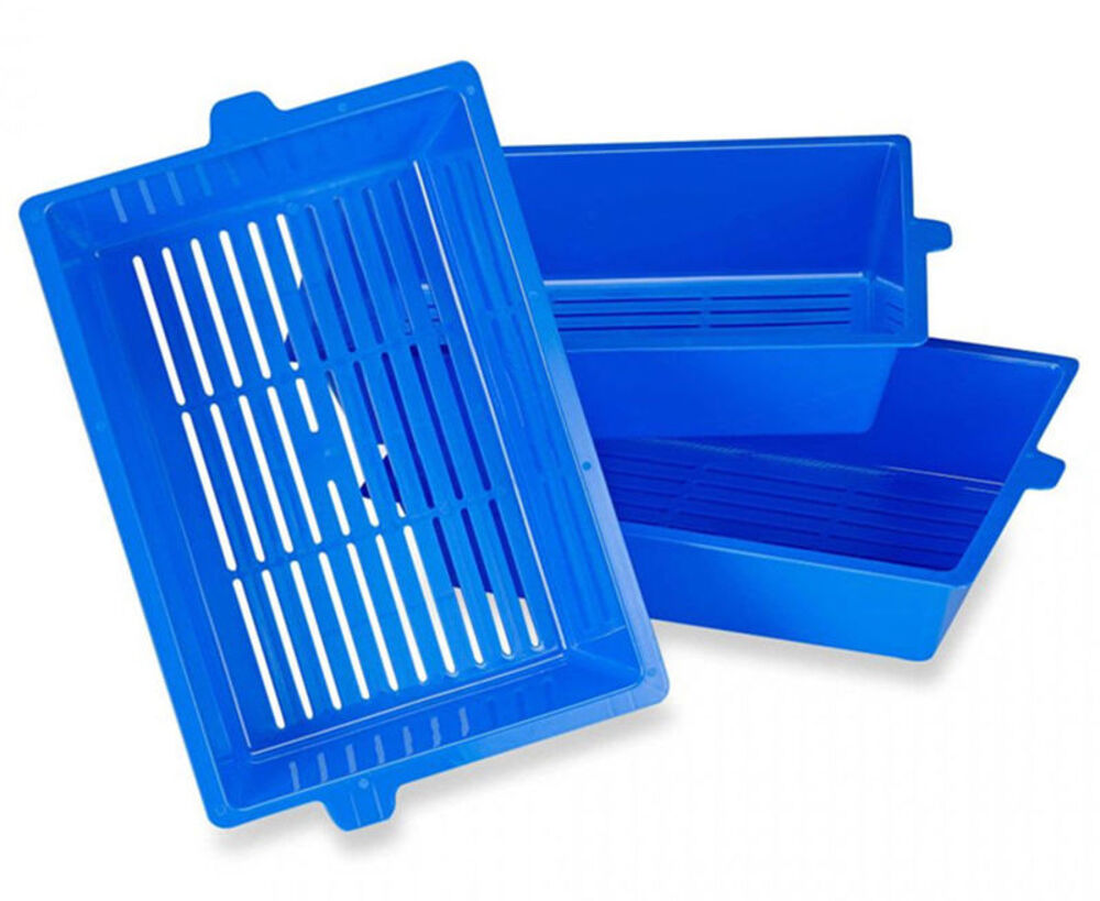 Cat Litter Box Open Toilet Self-Cleaning Cat Kitten Sifting Tray Potty Easy Clean Plastic Kitty Waste Container