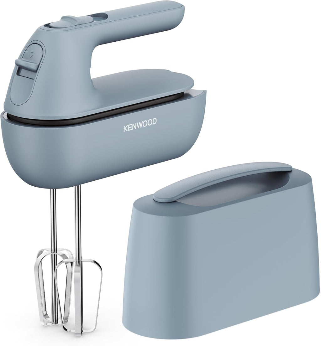 Kenwood Electric Hand Mixer, Bread Cake Batter Mixing Machine Twin Beater Kneader Whipper, Stainless Steel, Portable
