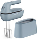 Kenwood Electric Hand Mixer, Bread Cake Batter Mixing Machine Twin Beater Kneader Whipper, Stainless Steel, Portable