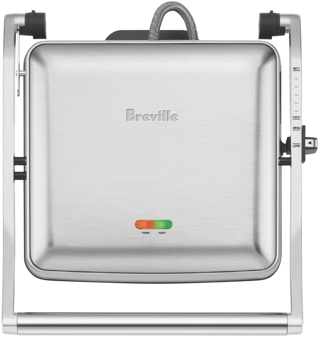 Breville 4 Slice Sandwich Press 2200W Heated Toastie Press Grill Hotplate Non-Stick Cooking Plates