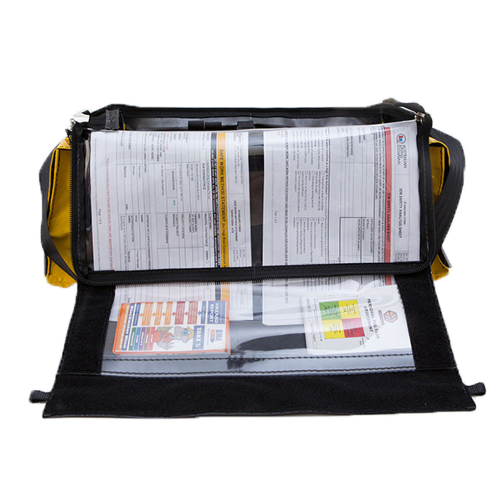 Beehive Lockable Zippable Vinyl Toolbag | Australian Made | Heavy Duty Tool Carrier Side Pockets Storage