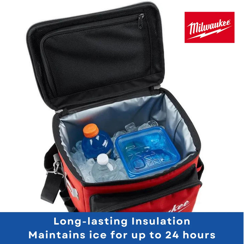 Milwaukee Jobsite Cooler Bag | Insulated Work Site Lunch Ice Food Drinks Storage