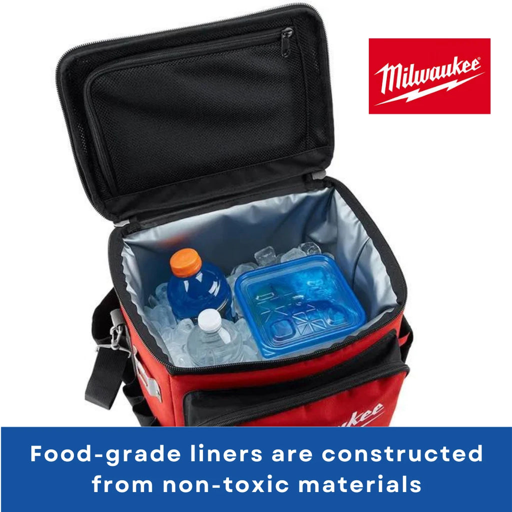Milwaukee Jobsite Cooler Bag | Insulated Work Site Lunch Ice Food Drinks Storage